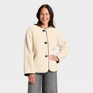 Universal Thread Cream Fleece Jacket